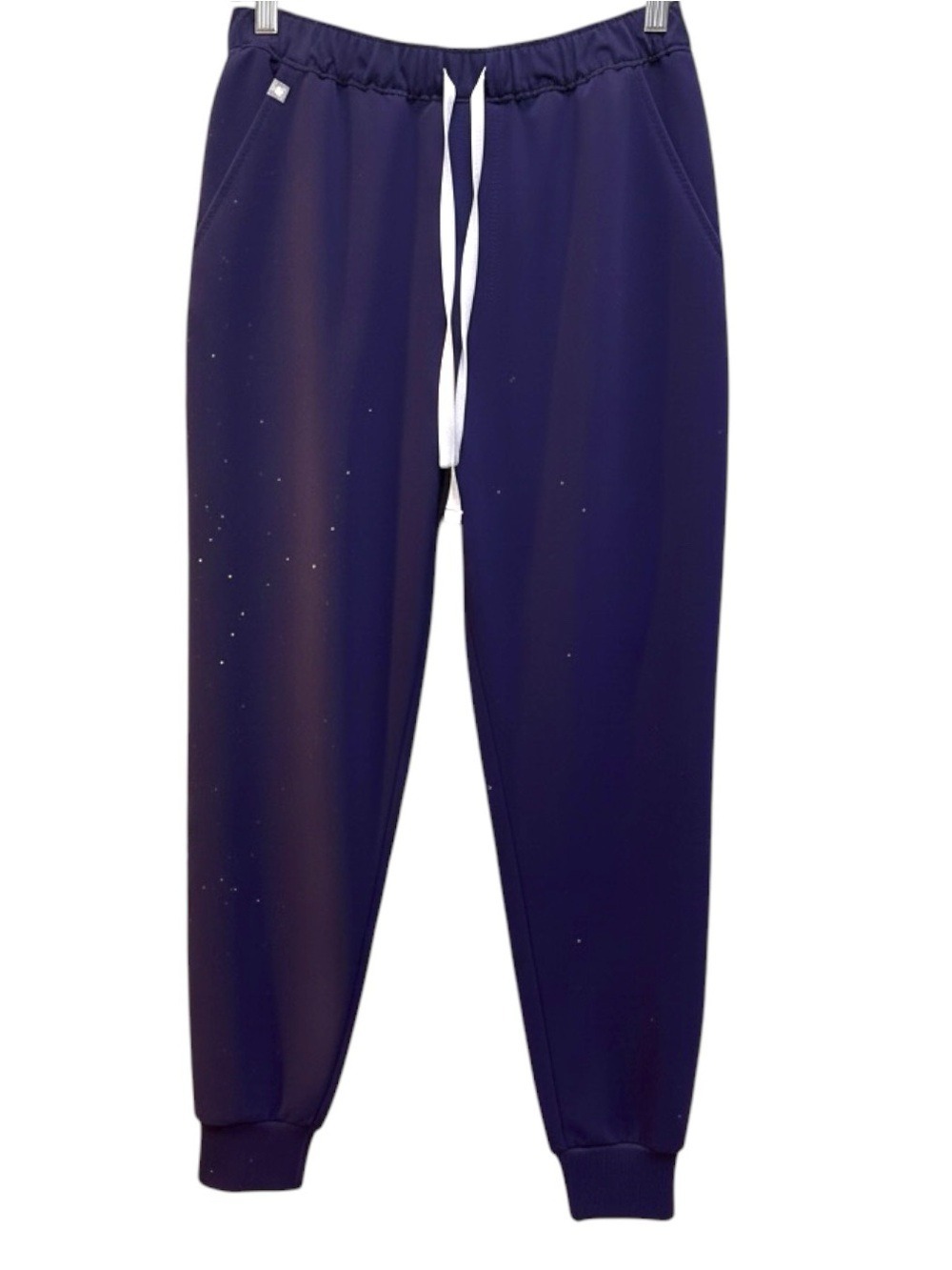 FIGS Men's Tansen Jogger Scrub Pants Small Digital Grape Purple EUC